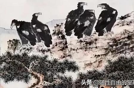 李苦禅画鹰：大师笔下的雄鹰风采